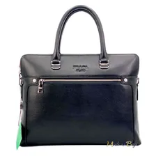 Мужская сумка Prada Briefcase Double черного цвета