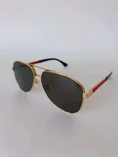 Винтаж: Очки солнцезащитные от Prada, стиль 1970-е, авиаторы чёрные в позолоте