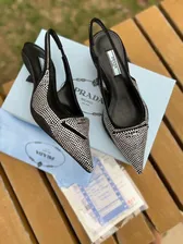 Женские туфли лодочки Prada на маленьком каблуке