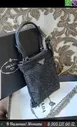 Сумка Prada Nylon с стразами