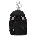 Prada Black Mini Backpack Keychain