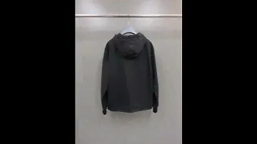 Prada zip up mix material hoodie