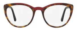 Женская оправа для очков Prada PR 07VV 3201O1, цвет: коричневый, панто, пластик