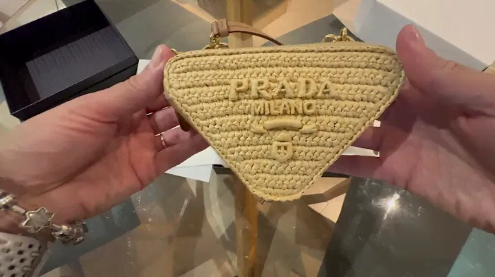 Prada Triangle Shaped Woven Cross-Body Bag 2024 - UNBOXING