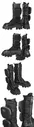PRADA Brushed rois leather and nylon Monolith boots - Обувь - 3D модель