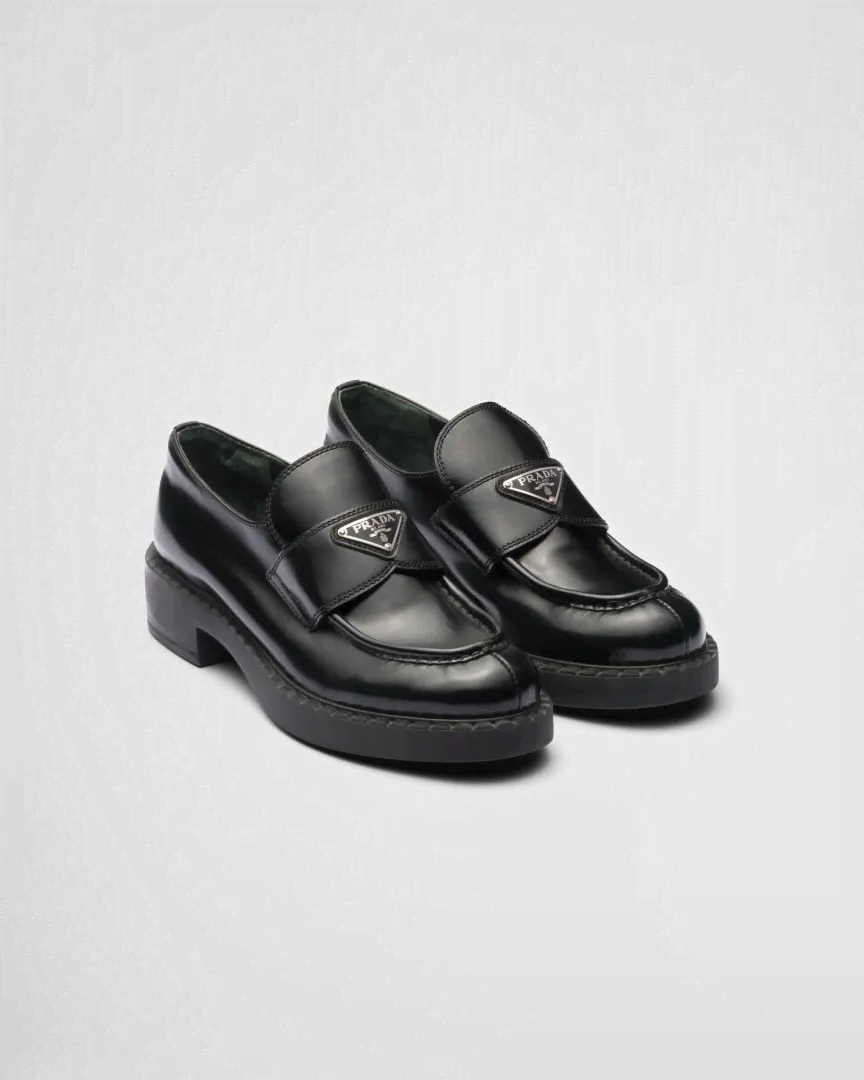 Лоферы женские PRADA 1D246M_ULS_F0002_F_B050 черные 38 EU (доставка из-за рубежа), 1D246M_ULS_F0002_F_B050-0